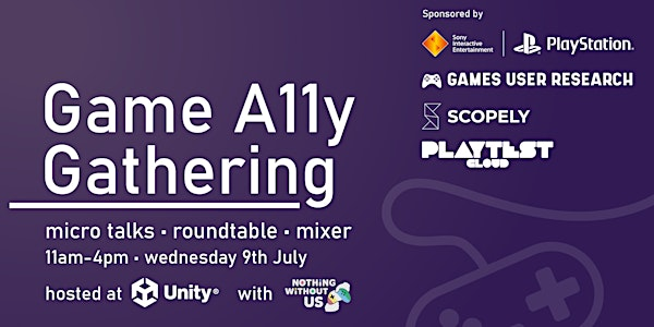 Game A11y Gathering 2025 | Unity Technologies