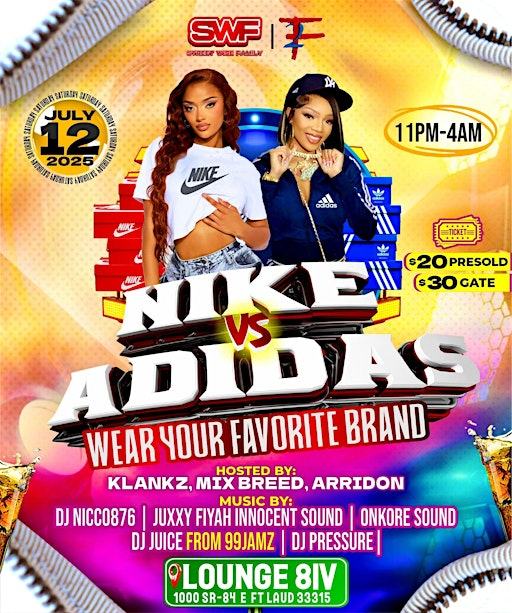 NIKE VS ADIDAS | Lounge 8IV Bar & Grill