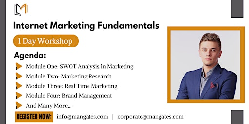 Internet Marketing Fundamentals 1 Day Workshop in Linthicum Heights, MD | For venue details, reach us at info@mangates.com or call us at +1 469 666 9332
