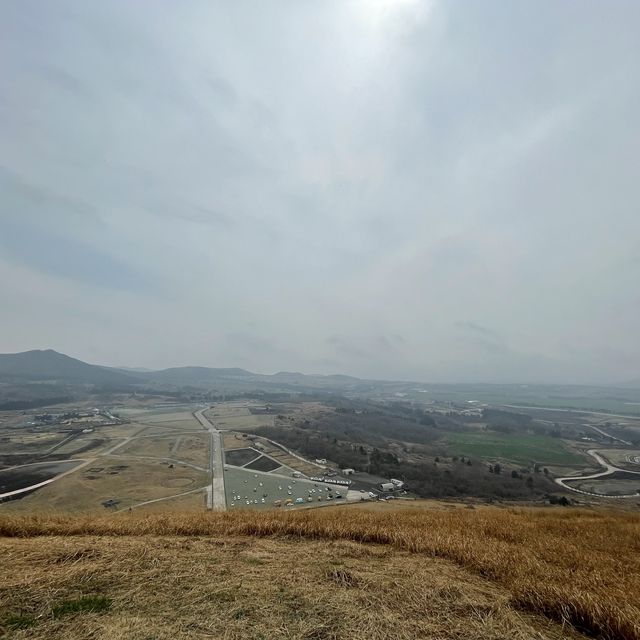 한라산뷰가 멋진 새별오름