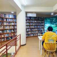Library in Cafe or Cafe in Library?