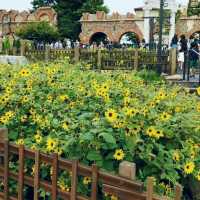 東京ディズニーシーの野菜と花壇