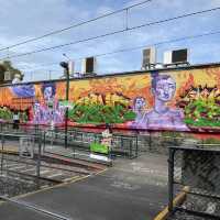 graffiti along south Melbourne market 