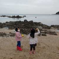 👍을왕리 선녀바위해수욕장 아이들 우정여행 🤩🥰😍