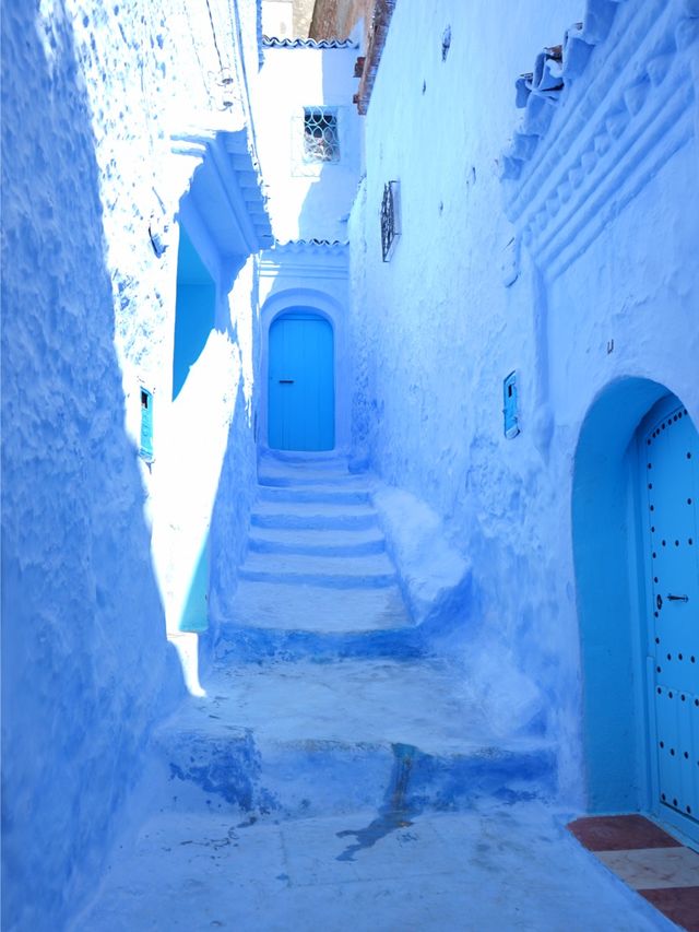 Blue city in Morocco