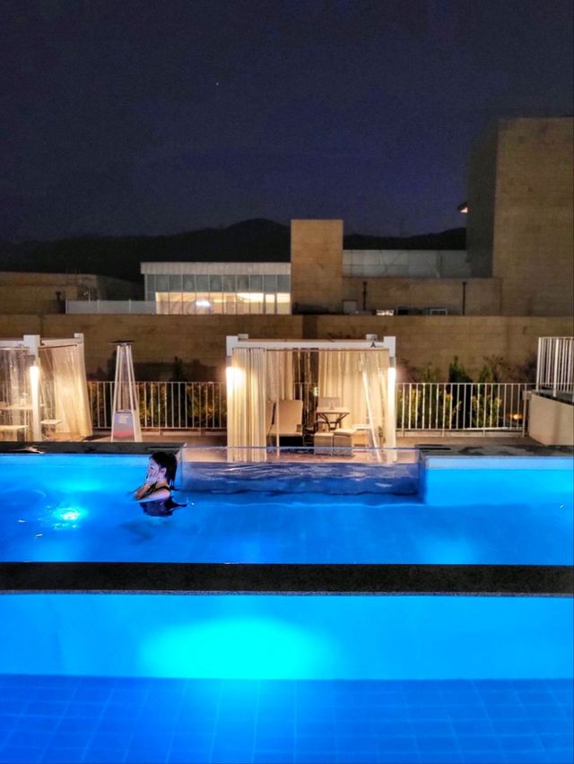 진짜 따뜻한 온수풀이 기분좋은, 스위트남원 가든풀🏊‍♀️