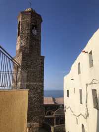 The castle village towering over the village