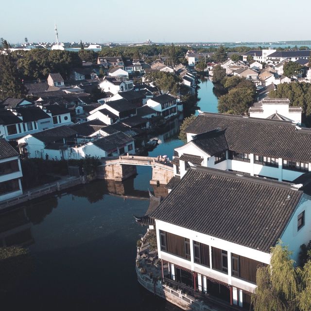 Tongli water town from above ✈️ 
