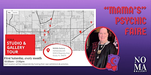 Ocala Studio & Gallery Tour | “Mama’s” Psychic Faire (Ocala) | NOMA Gallery