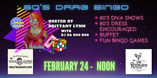 80'S DRAG BINGO AT RIDLEY HOUSE | The Ridley House, MacDade Boulevard, Holmes, PA, USA