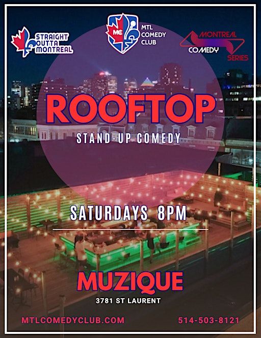 Rooftop Comedy Show | Comedy Festival | Saturday July 5th, 2025 | Muzique