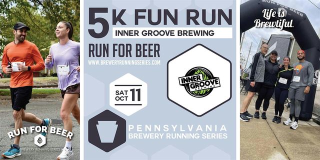 5k Beer Run x Inner Groove | 2025 PA Brewery Running Series | Inner Groove Brewing - Verona