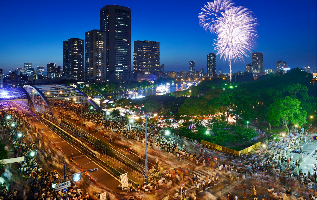 大阪天神祭花火大會 | 2025日本花火大會 | 川崎公園/櫻之宮公園