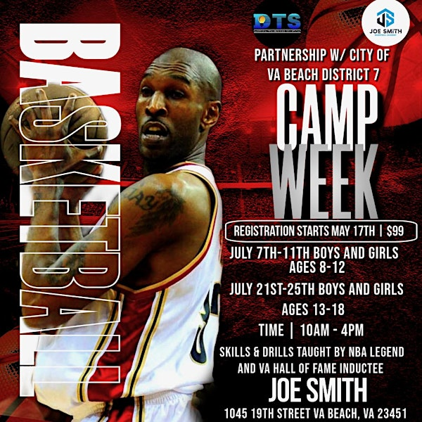 Joe Smith Basketball Camp (Ages 13-18) | Virginia Beach Sports Center