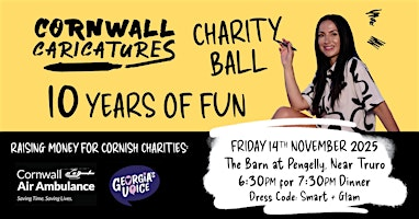 Cornwall Caricatures Charity Ball - 10 years of fun! | The Barn at Pengelly