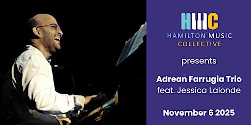HMC Presents: Adrean Farrugia Trio feat. Jessica Lalonde | The Gasworks