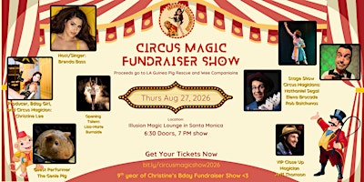 Circus Magic Fundraiser Show | Illusion Magic Lounge