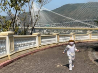 一個觀景台影到兩條大橋