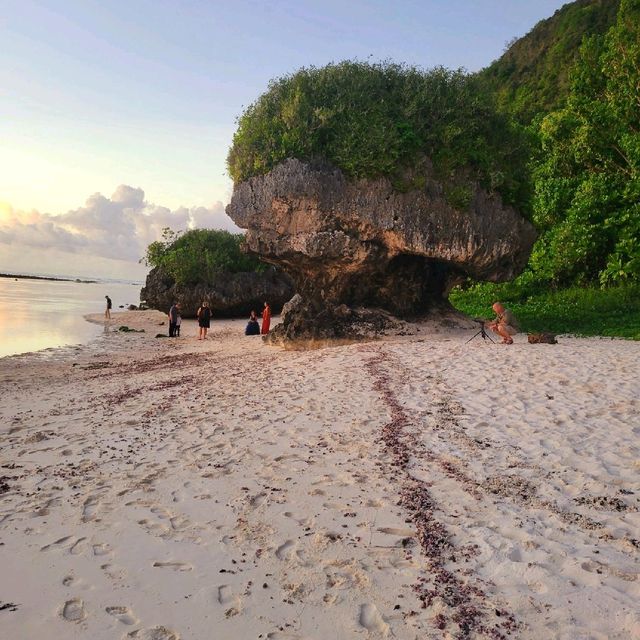 Mushroom rock Hilaan Beach 