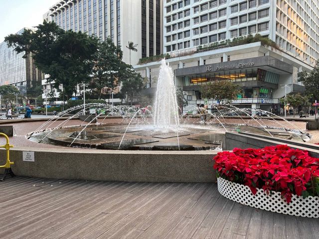 尖東地標噴水池@市政局百周年紀念花園