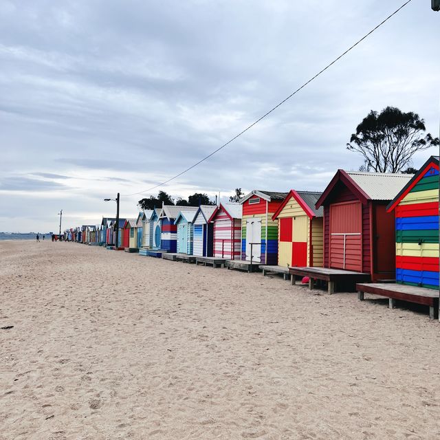 Bright and colourful bathing boxes