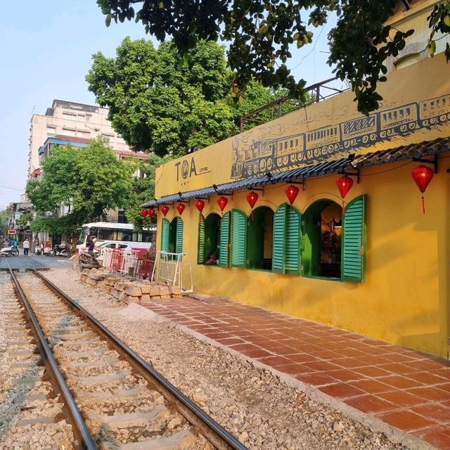 Iconic Hanoi train street