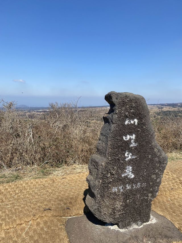 한라산이 보이는 제주도 새별오름 🌾