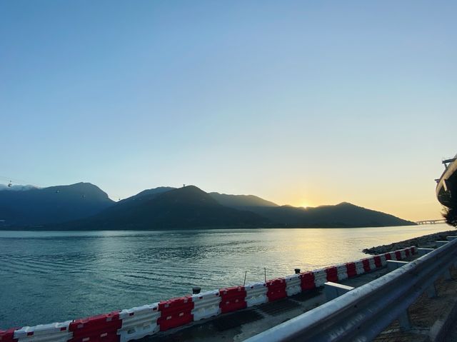 機場維修區無敵日落景