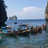 Turquoise lagoon, world's famous Maya Bay