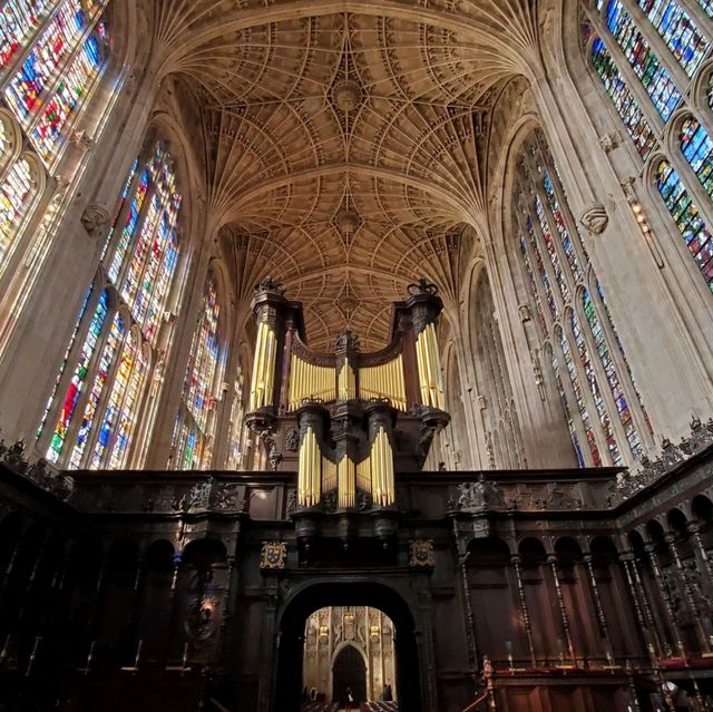 King's College, magnificent stained glass