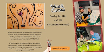 Greenwood Paint Night – For the Love of Wine | Bar Louie - Greenwood Park Mall