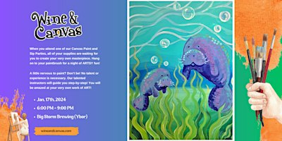 Ybor Paint Party – Manatees | Big Storm Brewing Tap Room - Ybor
