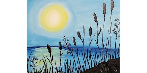 Cattails at Sunset paint and sip painting event at Pieology in Yuba City | 1250 Bridge St, Yuba City, CA, USA