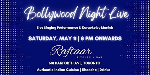 Bollywood Night Live | Live Performance by Manish | Bollywood Party Night | Raftaar Kitchen + Bar