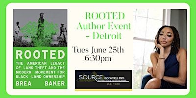 Rooted Author Event | Source Booksellers