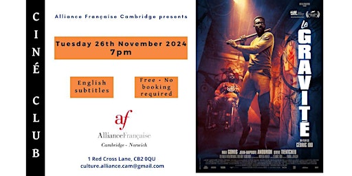 French Ciné Club - Gravité (The Gravity) | Alliance Française Cambridge