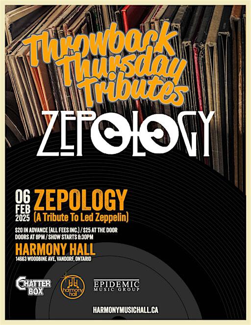 Throwback Thursday Tributes | ZEPOLOGY | Harmony Hall