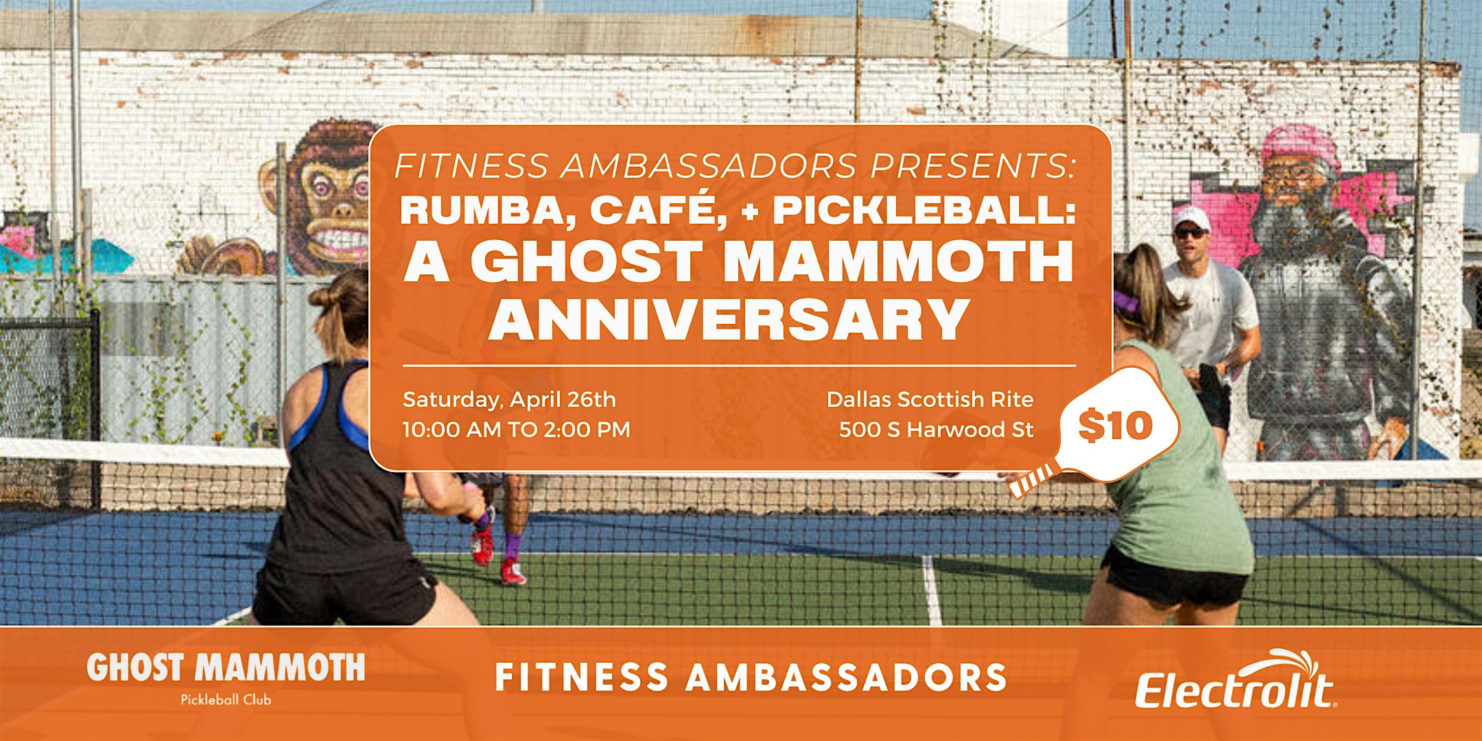 Rumba, Cafe, & Pickleball with Ghost Mammoth | Dallas Scottish Rite