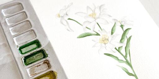Botanical Watercolour Workshop with Kate Hall | Breezy Knees Gardens