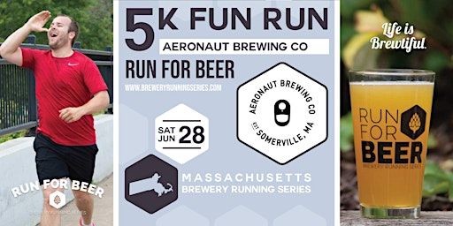 5k Beer Run x Aeronaut Brewing Co. | 2025 MA Brewery Running Series | Aeronaut Brewing Company