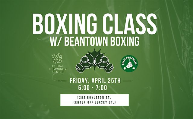 Boxing Class w/ Beantown Boxing | Fenway Community Center
