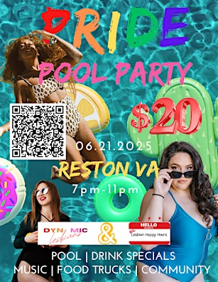 Sapphic Pride the Redux [sapphic pool party] | Shadowood Pool (Reston Association)