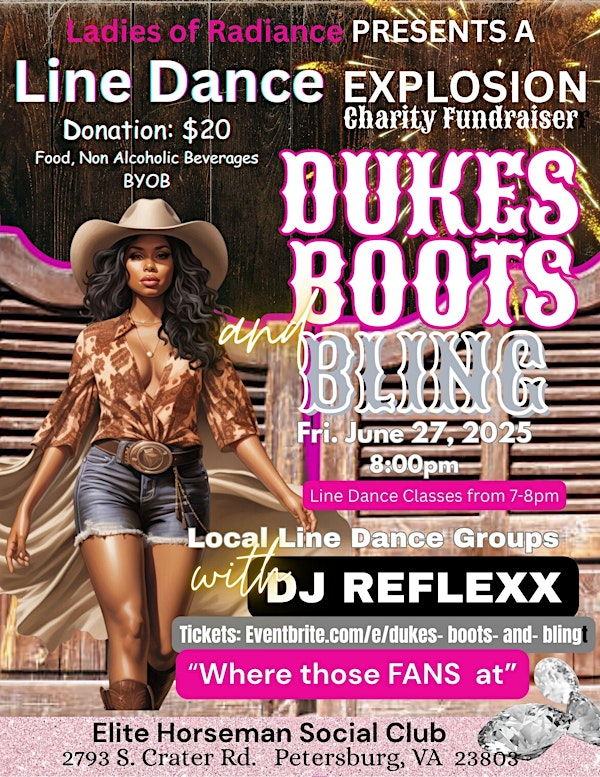Dukes, Boots and Bling Line Dance Explosion Charity Fundraiser | 2793 S Crater Rd