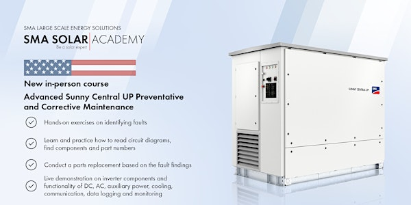 Advanced Sunny Central UP Preventative and Corrective Maintenance | SMA Training Lab