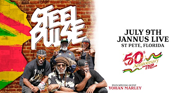 STEEL PULSE '50th Anniversary Tour' w/ YOHAN MARLEY - ST PETE | Jannus Live