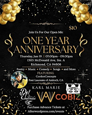 Afterword Press Presents Open Mic Night | CoBiz Richmond, Inc.