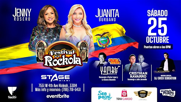Festival de la Rockola con Jenny Rosero y Juanita Burbano en STAGE Miami | Stage Miami