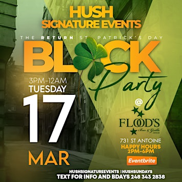 St. Patrick's Day Block Party | Flood's Bar and Grille