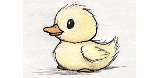 Little Cute Duck – Kids Colored Pencil Drawing Class | Expressive Brush Art Studio