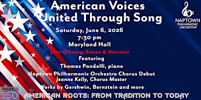 American Voices United Through Song - June 6, 2026 | Maryland Hall